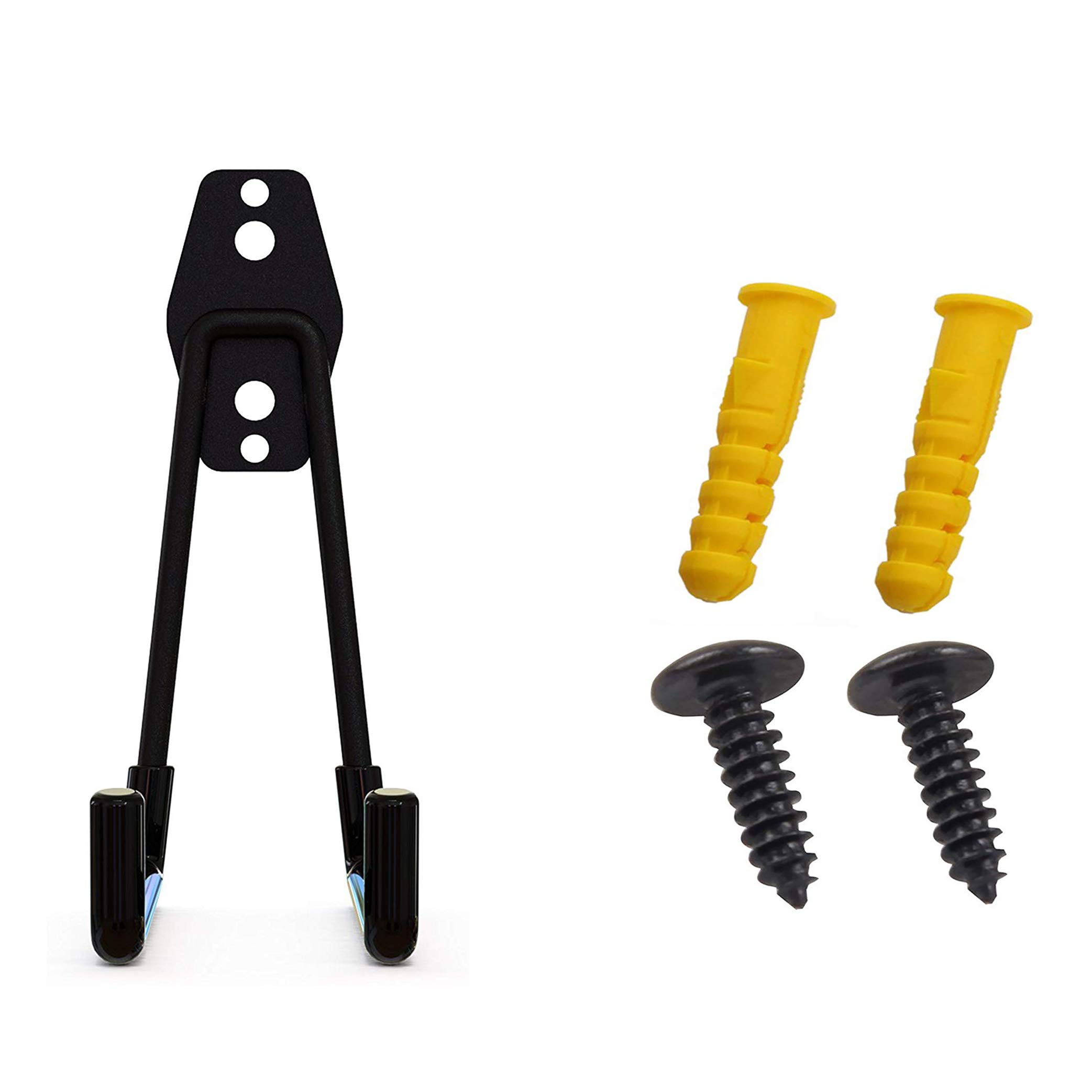 Skateboard Wall Mount & Snowboard Rack - 2 Pack Heavy Duty Storage Hanger for Skateboards, Longboards & Snowboards - Space Saving Garage & Home Organization Solution - Perfect for Bedroom, Game Room or Sports Equipment Storage