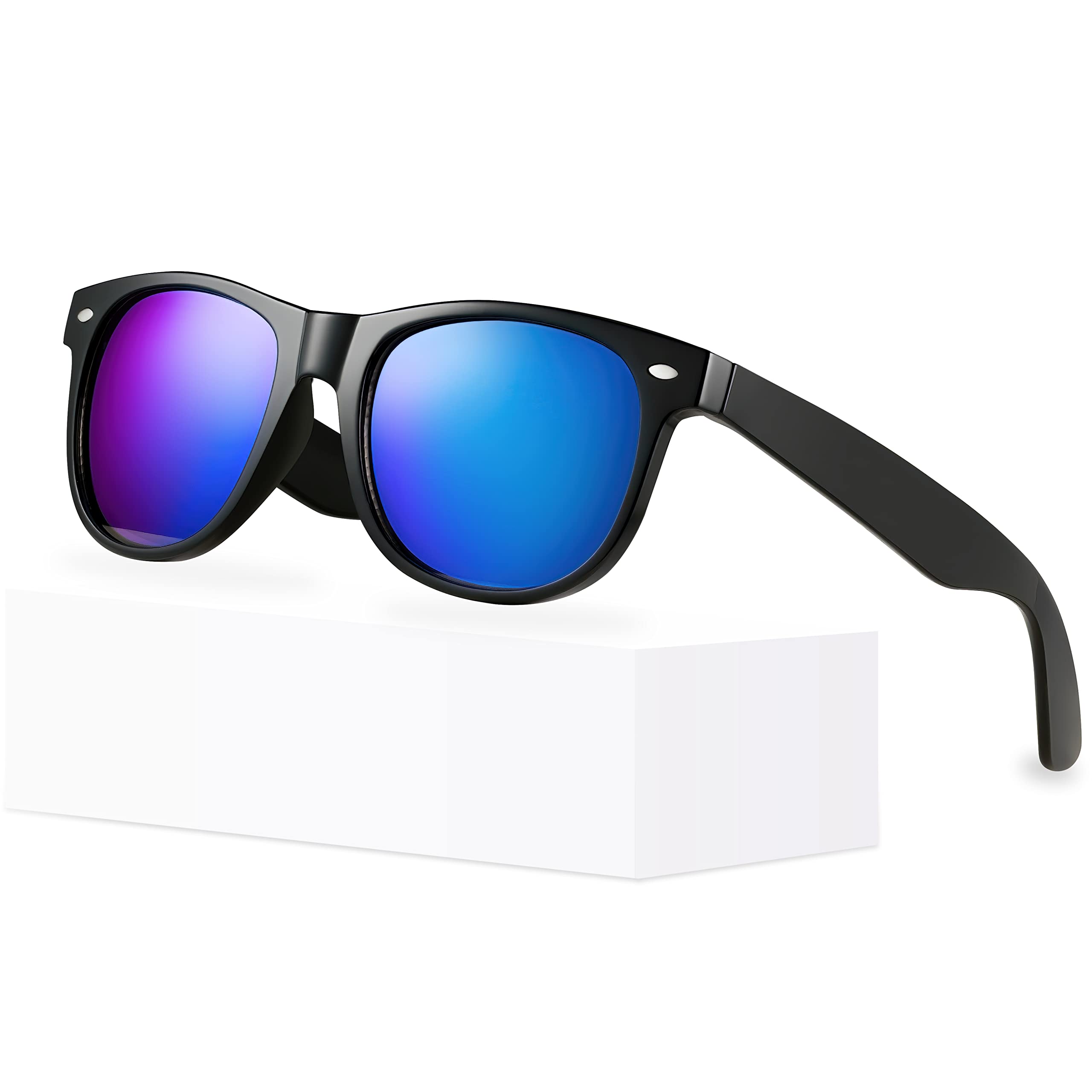 Viszila Classic Style Mirrored Sunglasses for Women & Men - UV Protection, Retro Fashion Shades for Driving, Beach & Outdoor Activities