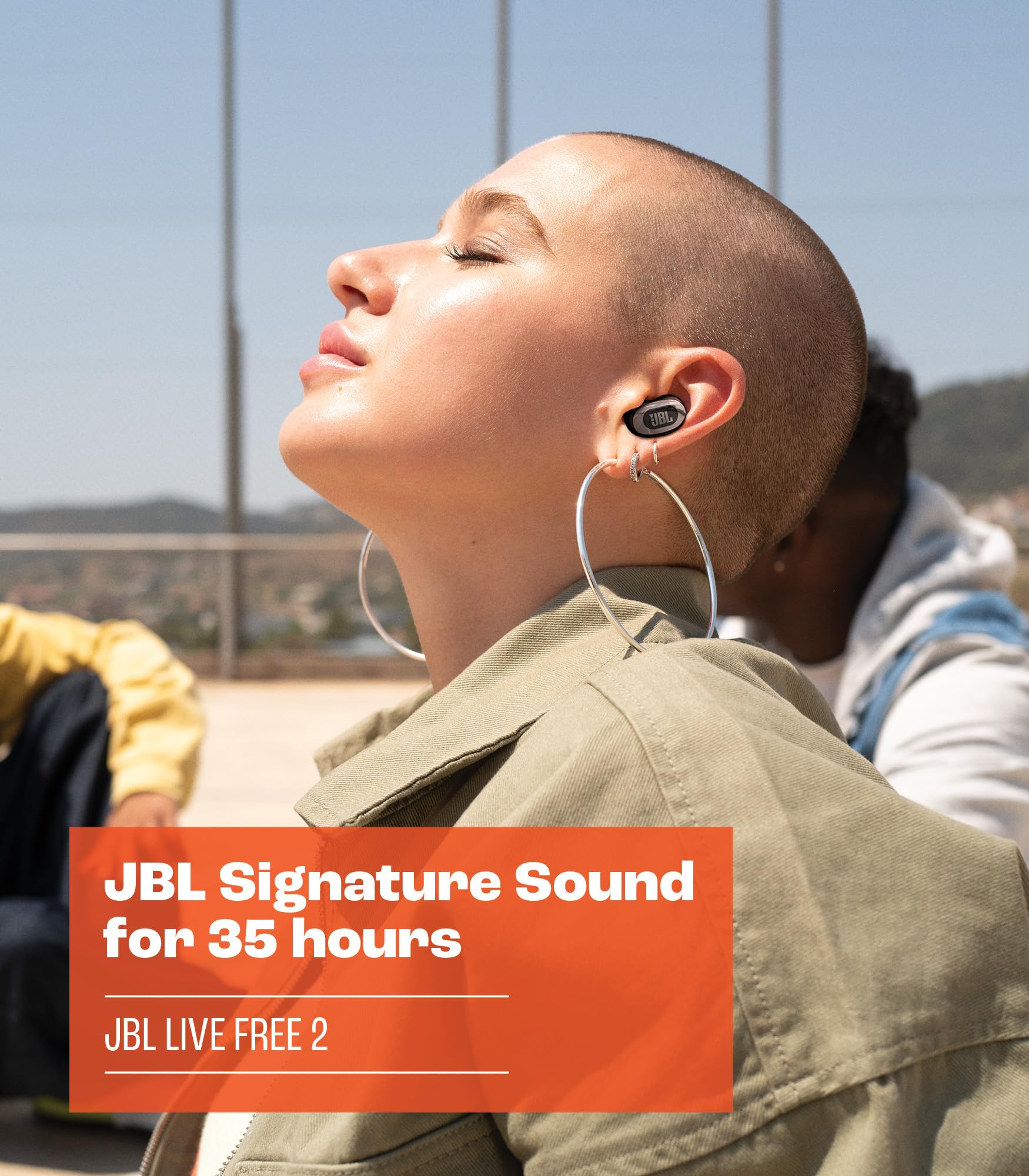 JBL Live Free 2 True Wireless Noise Cancelling Earbuds - 35hr Playtime, 6-Mic Clear Calls, IPX5 Waterproof, Comfortable Oval Design for Superior Bass & Noise Isolation (Blue) | Perfect for Workouts, Commuting & Travel