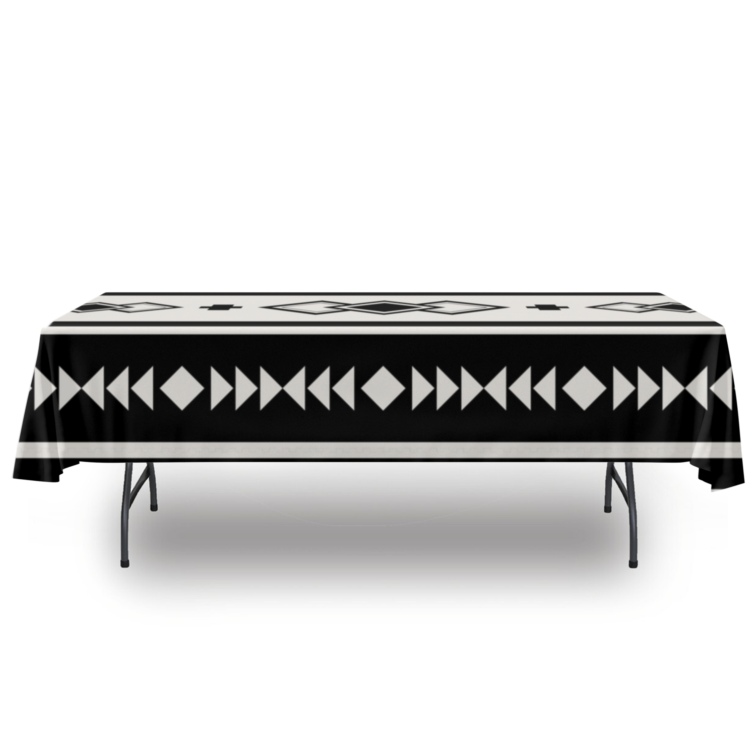 Southwestern Boho Tablecloth - Stylish Polyester Table Cover for Dining, Kitchen, and Outdoor Picnics