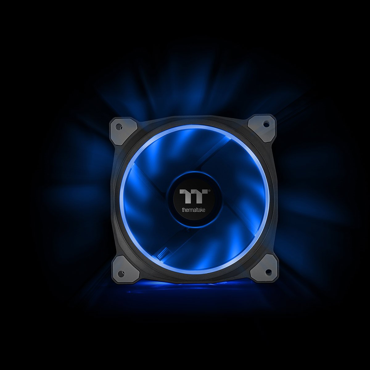 Riing Plus 12 RGB Radiator Fan TT Premium Edition 5 Pack - High Performance PC Cooling for Gaming Rigs & Liquid Cooling Systems