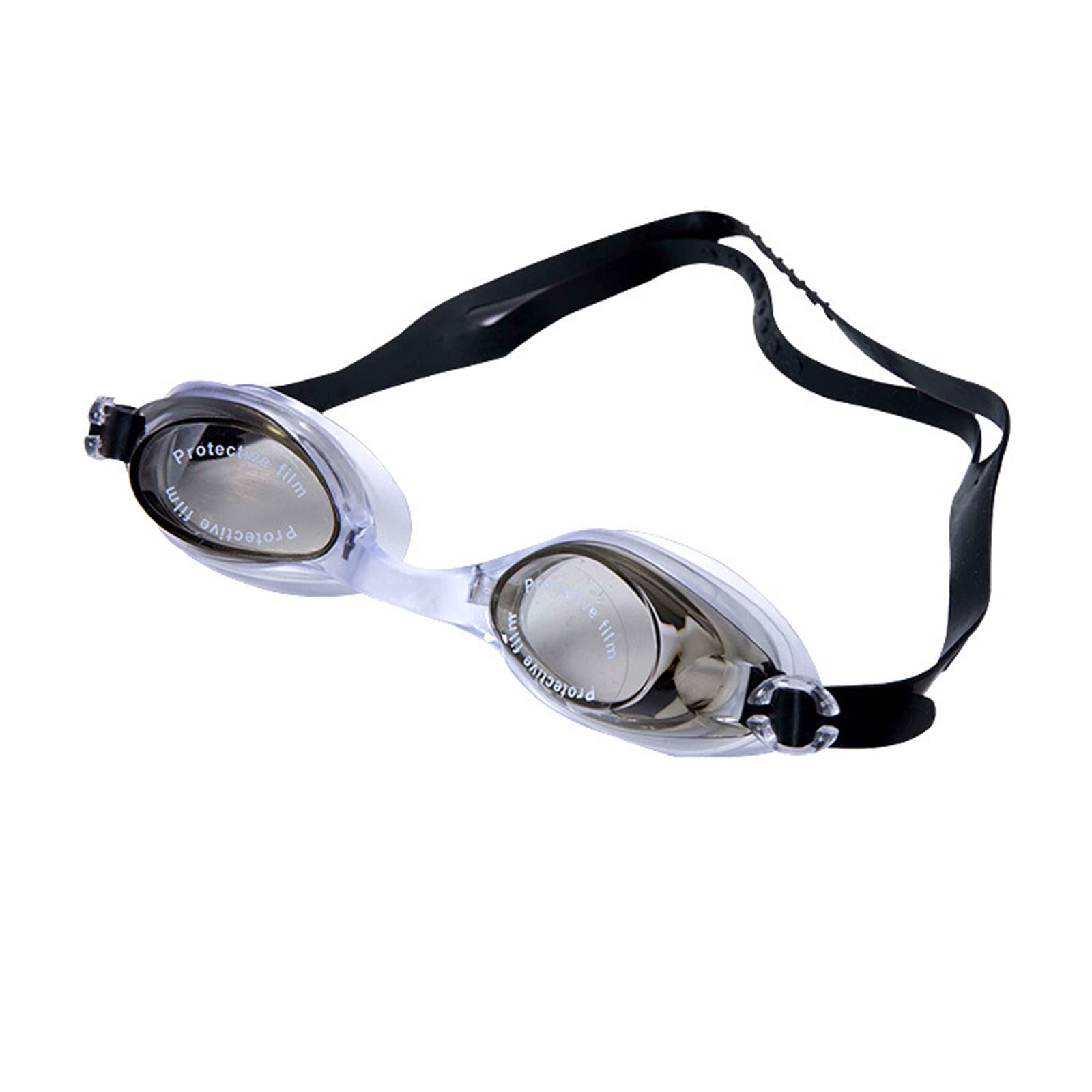 Qiuerte Kids & Adult Swim Goggles - Waterproof, Adjustable Flat Strap Unisex Pool Goggles for Swimming, Snorkeling, and Water Sports