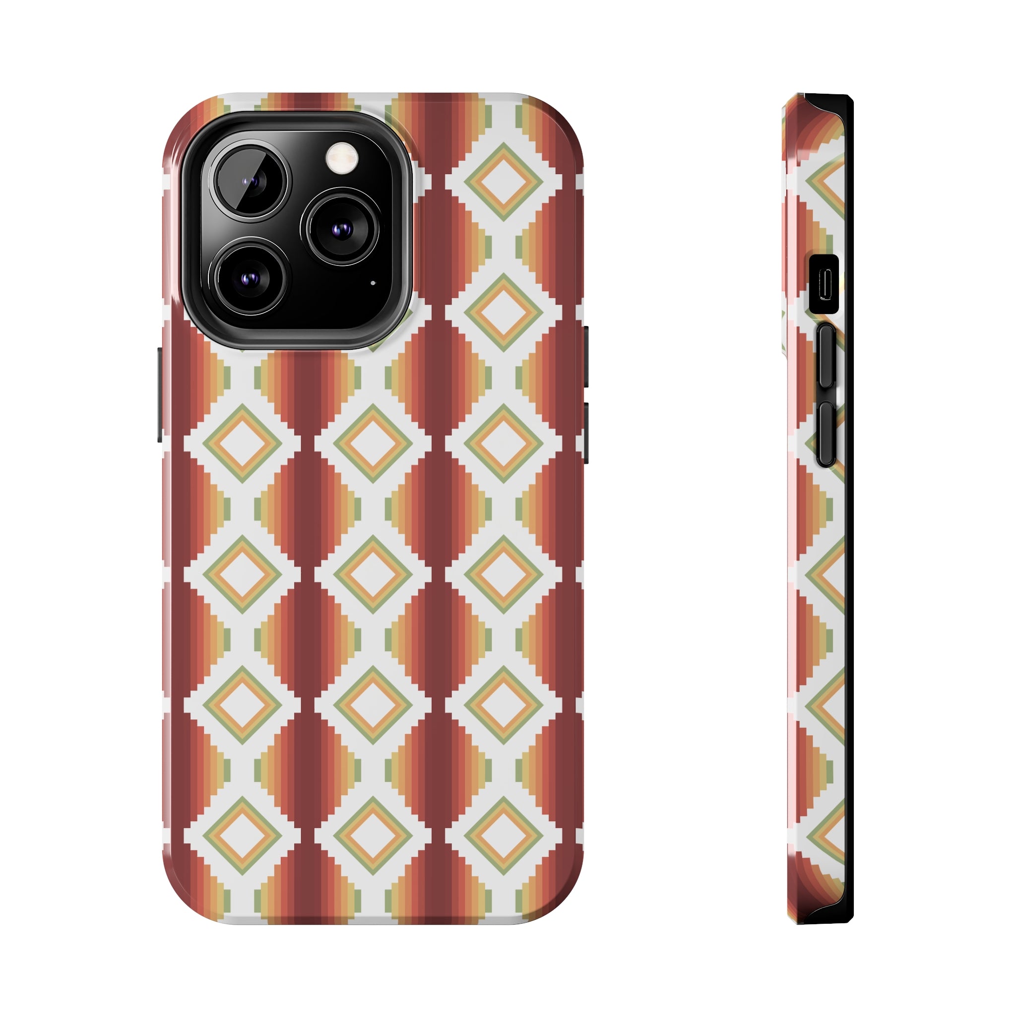 Durable Southwestern Rio Boho Hard Phone Case for iPhone & Samsung - Stylish Protection for Travel & Outdoor Adventures