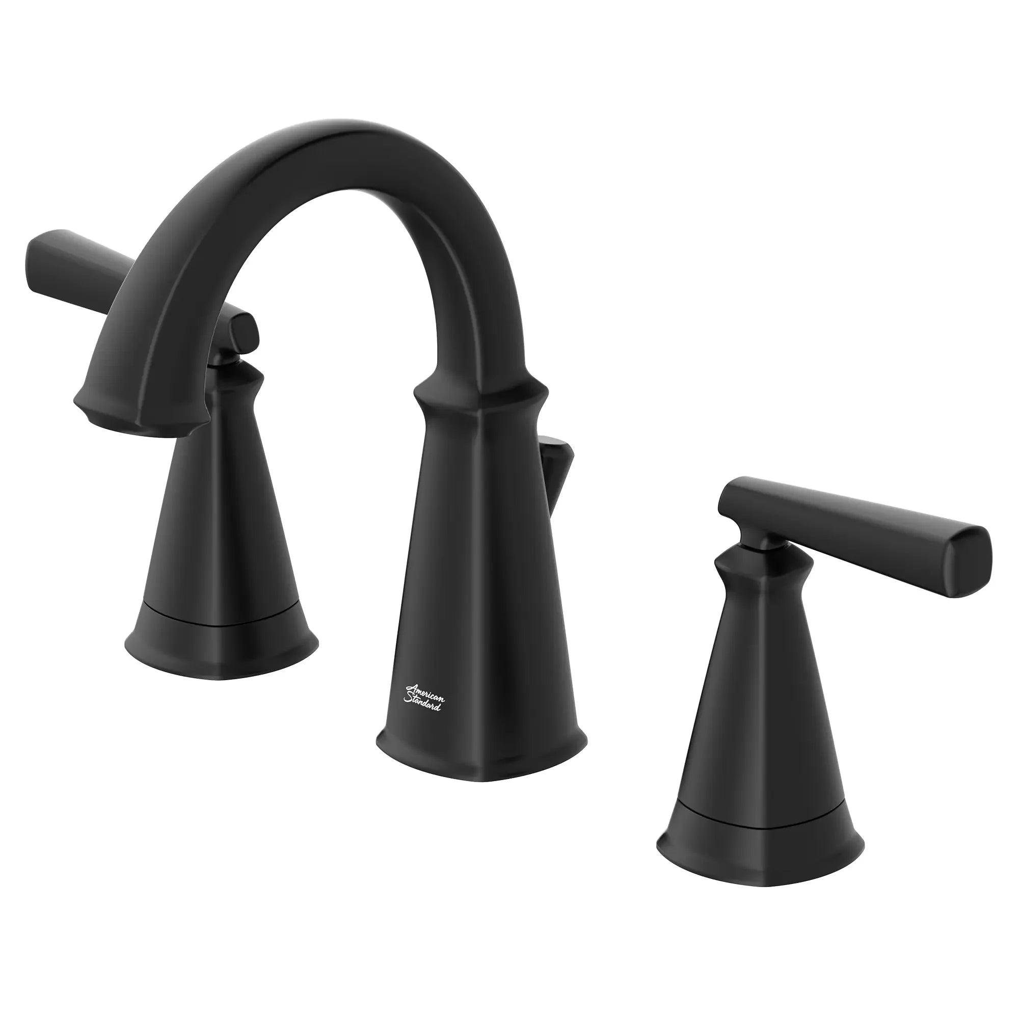 Edgemere® 8 Inch Widespread 2 Handle Bathroom Faucet - 1.2 GPM Low Flow, 4.5 L/min Water Saving - Brushed Nickel Lever Handles - Perfect for Modern Bathroom Vanities and Powder Rooms