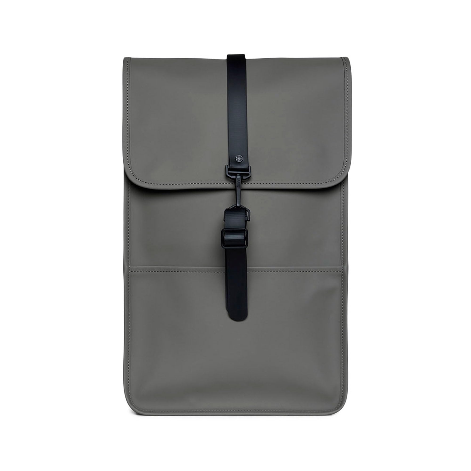 RAINS Waterproof Backpack for Men & Women - Minimalist Grey Laptop Backpack with 15-Inch Compartment, Flap Closure, Water Resistant & Repellent - 2 Year Warranty - Perfect for Work, Travel & Outdoor Adventures