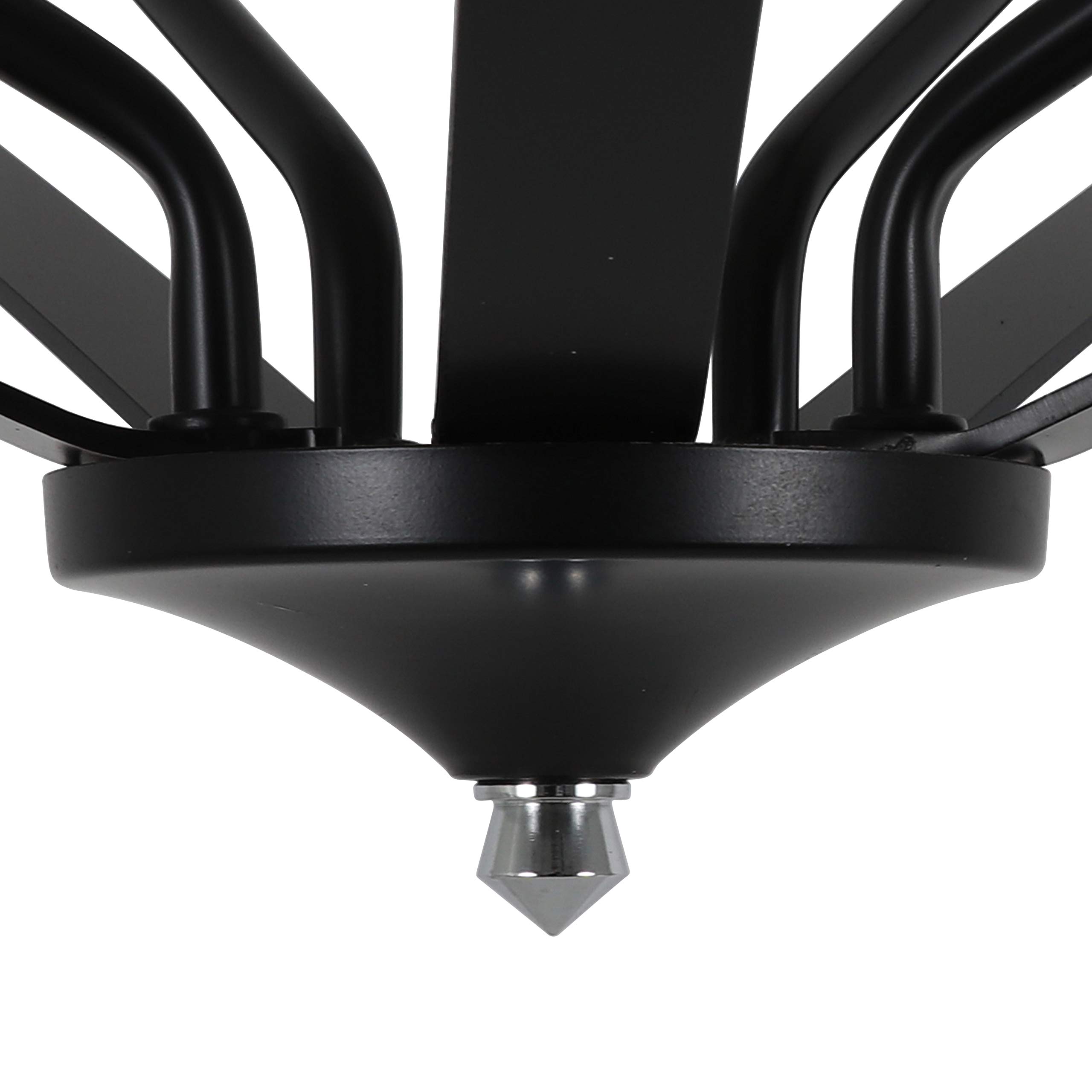 Decor Therapy CH1944 Harmon Modern Black Chrome Table Lamp - Perfect for Living Room, Bedroom, or Office Lighting
