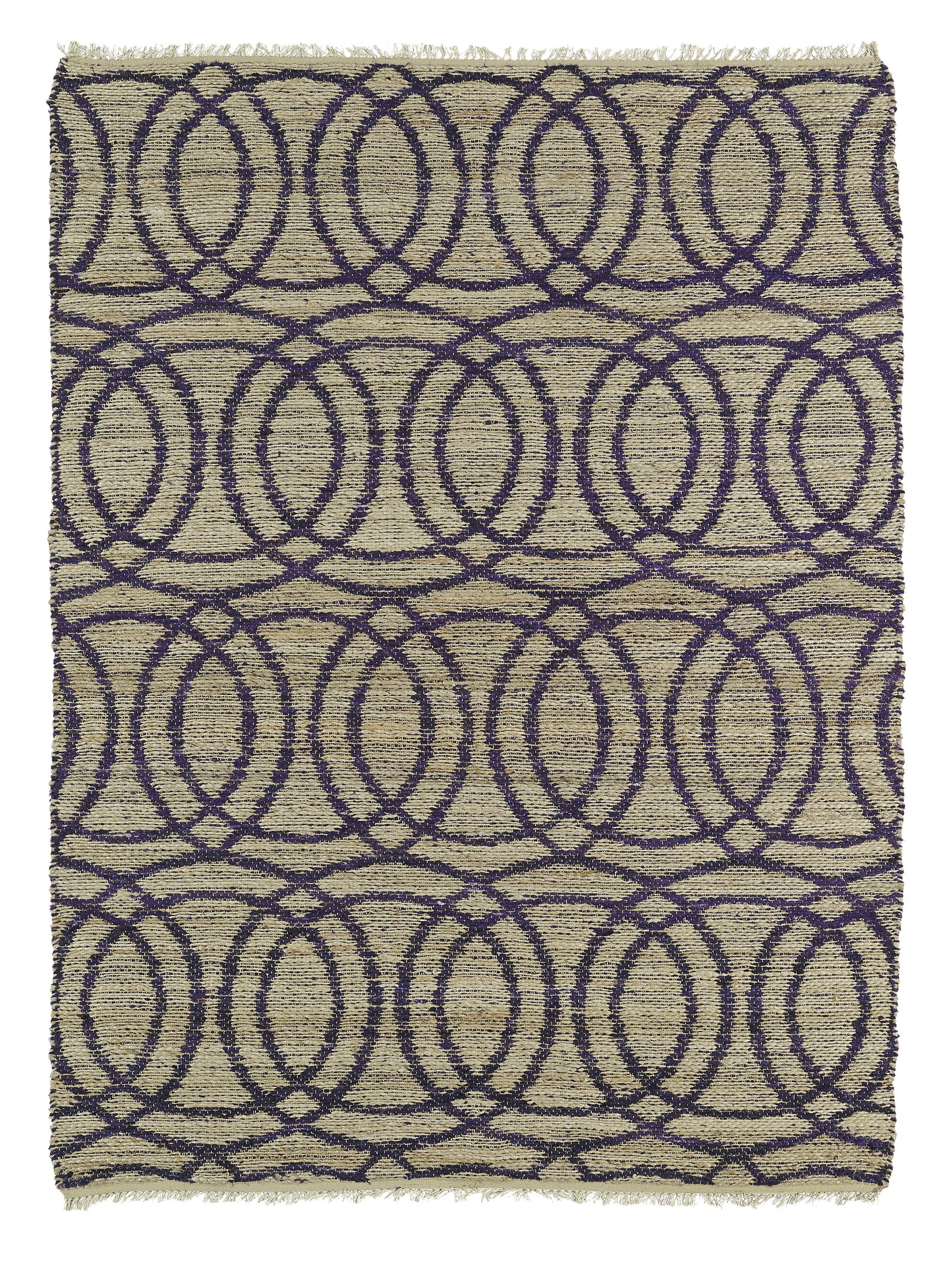 Kaleen OSTKKEN039523B 2' x 3' Purple Area Rug - Soft Non-Slip Living Room Carpet for Bedroom, Dorm & Home Decor