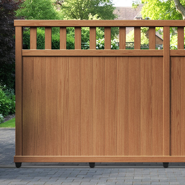 Chatsworth Aluminum Sliding Straight Top Driveway Gate - Durable & Secure Entrance Solution for Homes, Farms, and Commercial Properties