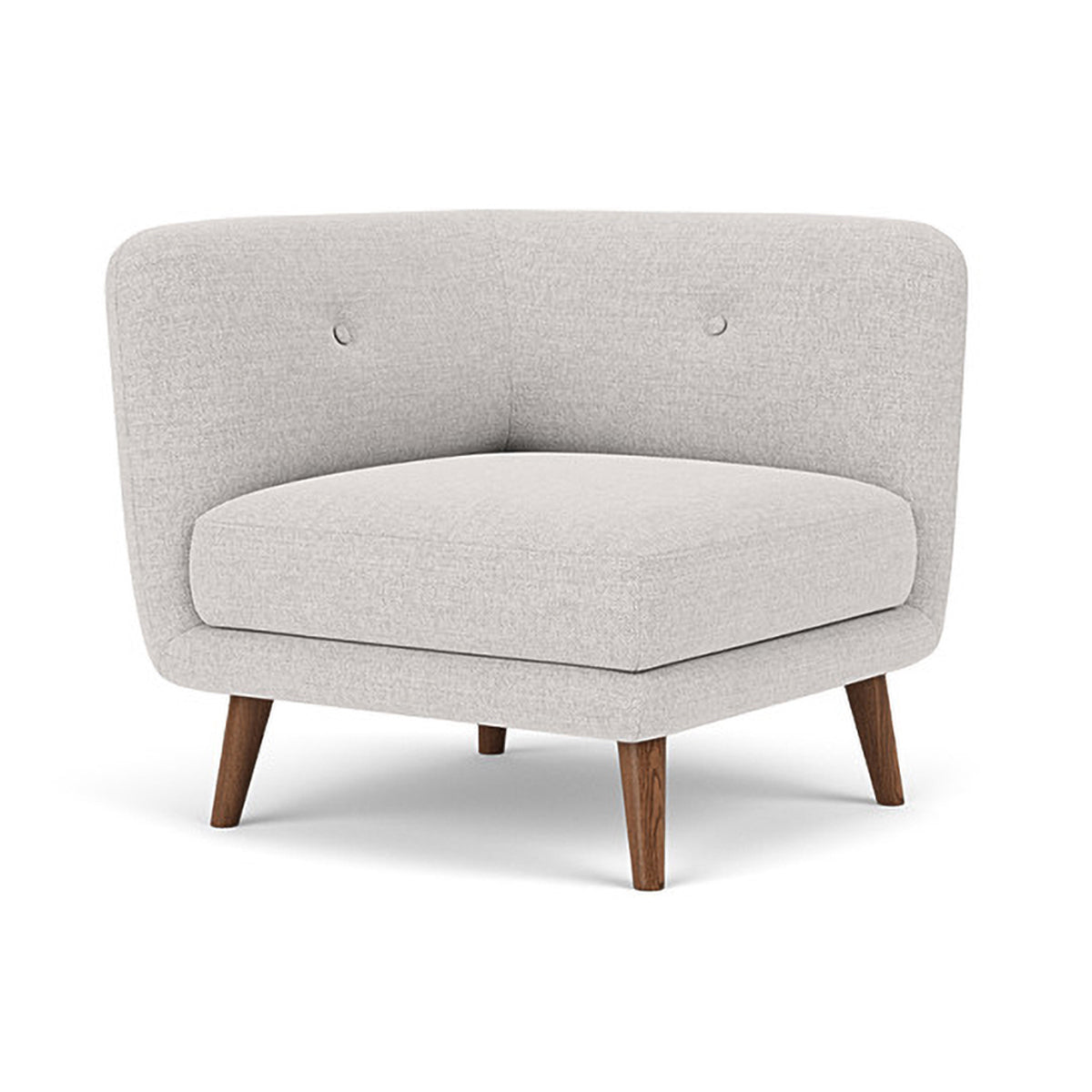 Alfred Fabric Right 1 Seater Modular Sofa - Modern Comfortable Single Chair for Living Room, Bedroom & Small Spaces