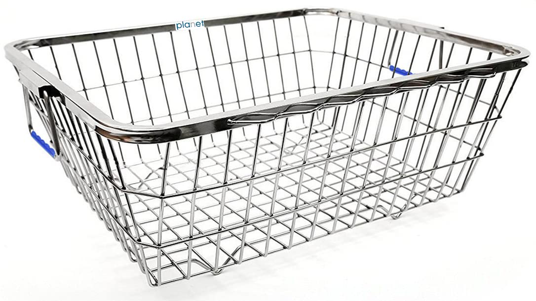 Stainless Steel Dish Drainer - Kitchen Utensil Drying Rack for Sink Countertop (54x42x20cm) - Space Saving Organizer