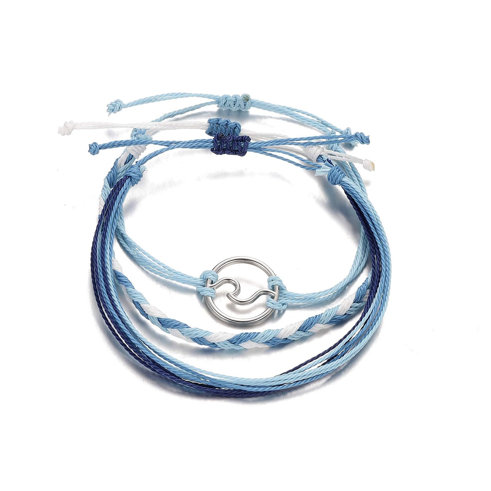 Trendy Wave Bracelet for Women & Teen Girls - Boho Aesthetic Jewelry, VSCO & African Inspired Thread Bracelet - Perfect for Beach, Summer & Festival Outfits