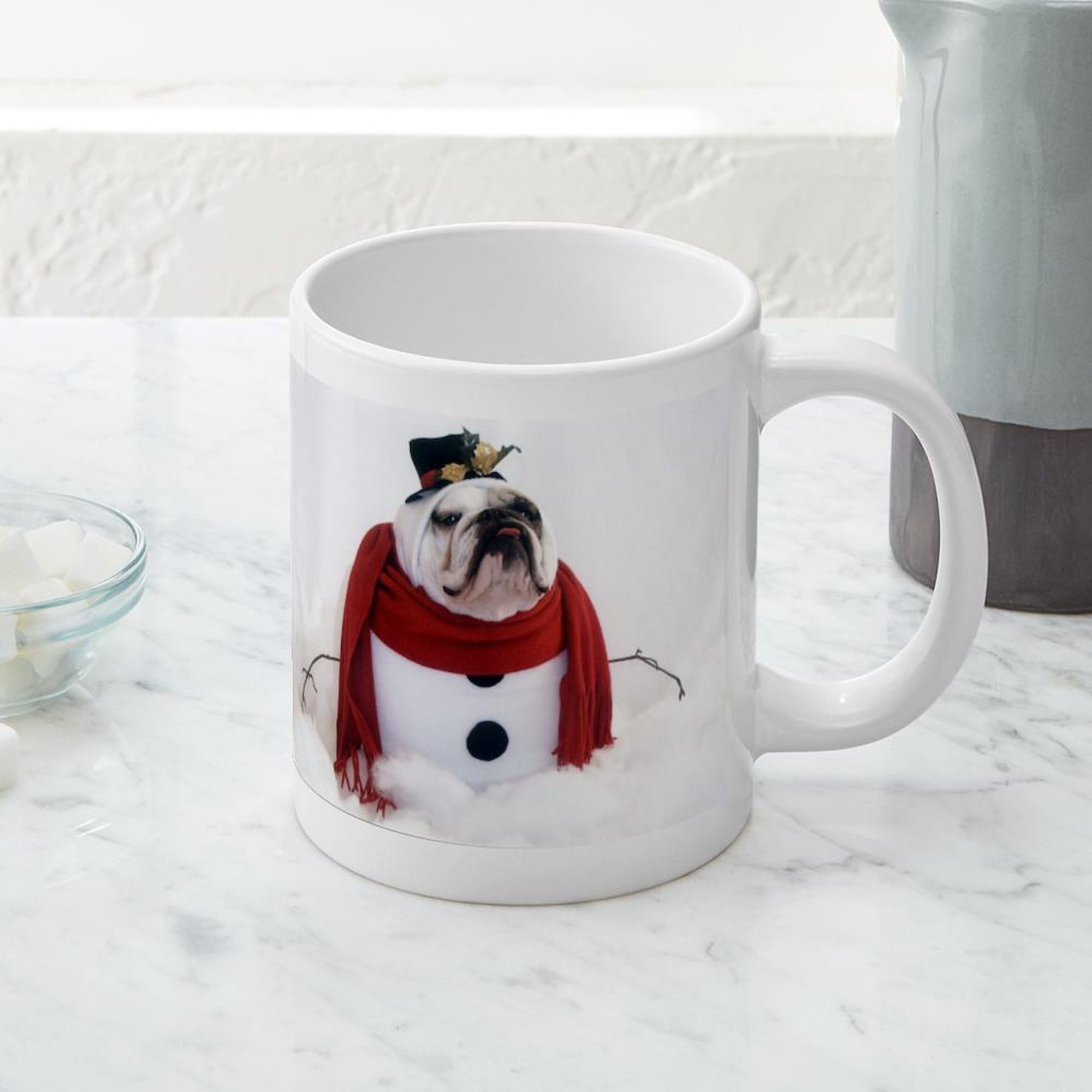 20 oz Snowman Ceramic Coffee Mug - Large Insulated Mega Cup for Hot Cocoa, Tea & Coffee - Perfect for Winter Holidays, Christmas Gifts & Cozy Home Decor
