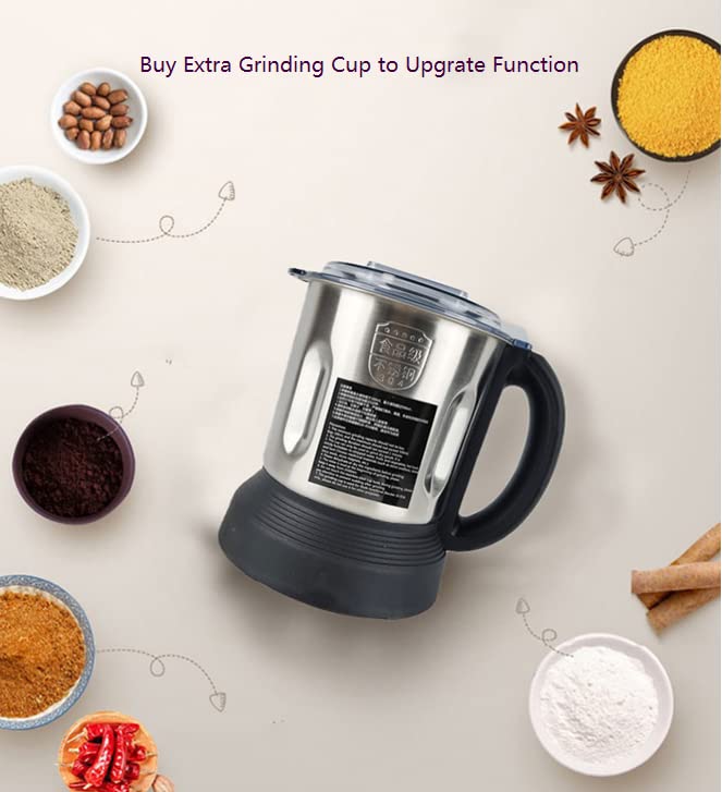 Joydeem JD-D16 1200W 1.75L (59 Oz) Hot & Cold Blender for Soy Milk, Juice, Soup & Stews - Multi-Functional Kitchen Appliance for Smoothies, Baby Food & Healthy Cooking (Black)