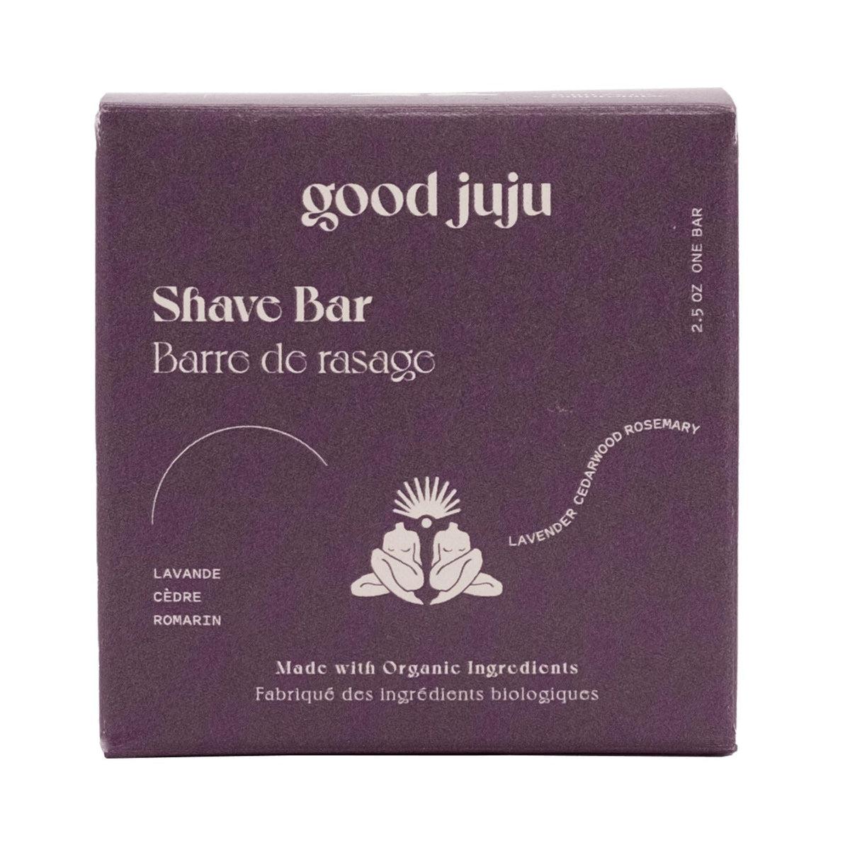 Good Juju Moisturizing Shave Bar for Women & Men - Natural Vegan Shaving Soap with Shea Butter & Essential Oils - Perfect for Sensitive Skin & Eco-Friendly Shaving Routine