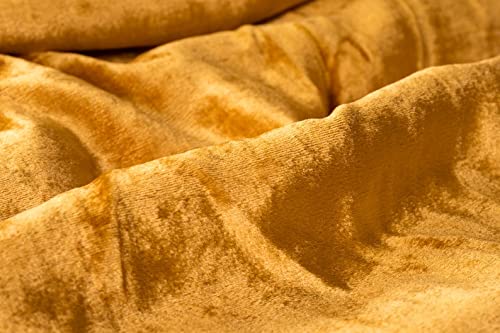 Luxury Crushed Velvet Duvet Cover Set - 3 Piece Boho Chic Bedding Comforter Cover, Soft & Cozy Velvet Bedding for King Size Bed (90