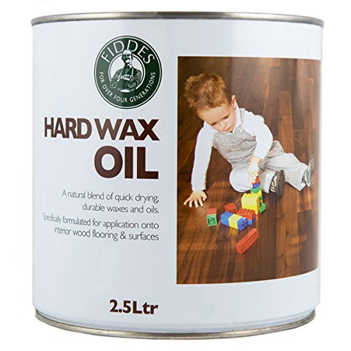 Premium Hard Wax Oil for Wood - 2.5L Whiskey Color | Natural Wood Finish & Protection | Ideal for Furniture, Floors & DIY Woodworking Projects