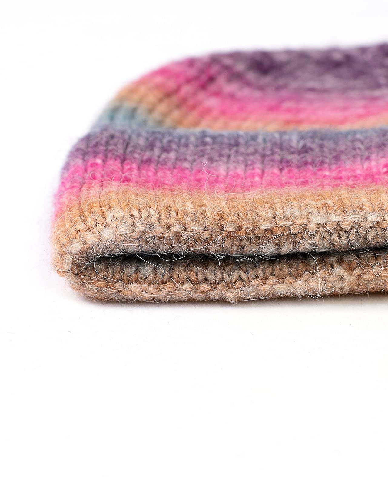 Vgogfly Slouchy Knit Skull Cap - Warm Winter Beanie Hat for Men & Women - Striped & Plain Cuffed Design - Perfect for Skiing, Snowboarding & Cold Weather Activities