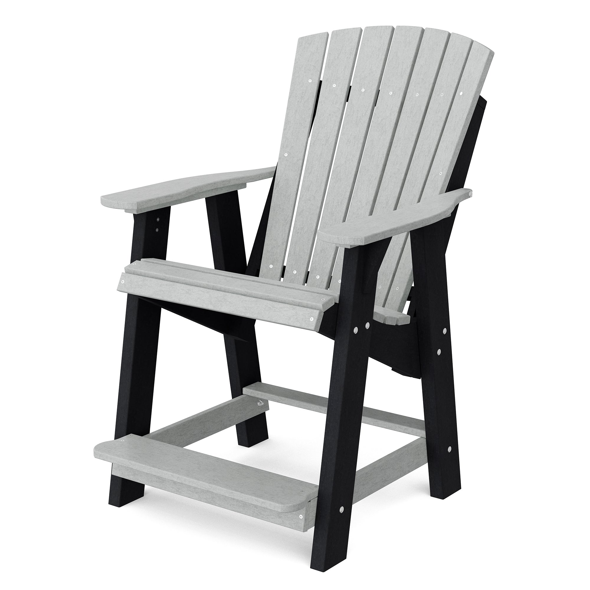Premium Heritage High Adirondack Chair - Solid Wood Outdoor Patio Furniture for Garden, Deck, Poolside & Backyard Relaxation