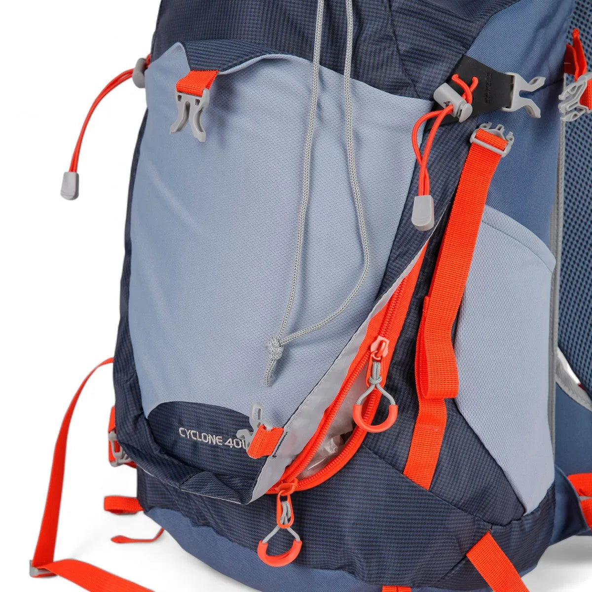Cyclone Steel Blue Mountain Backpack - Durable Hiking & Travel Backpack for Outdoor Adventures, Camping, and Daily Commute