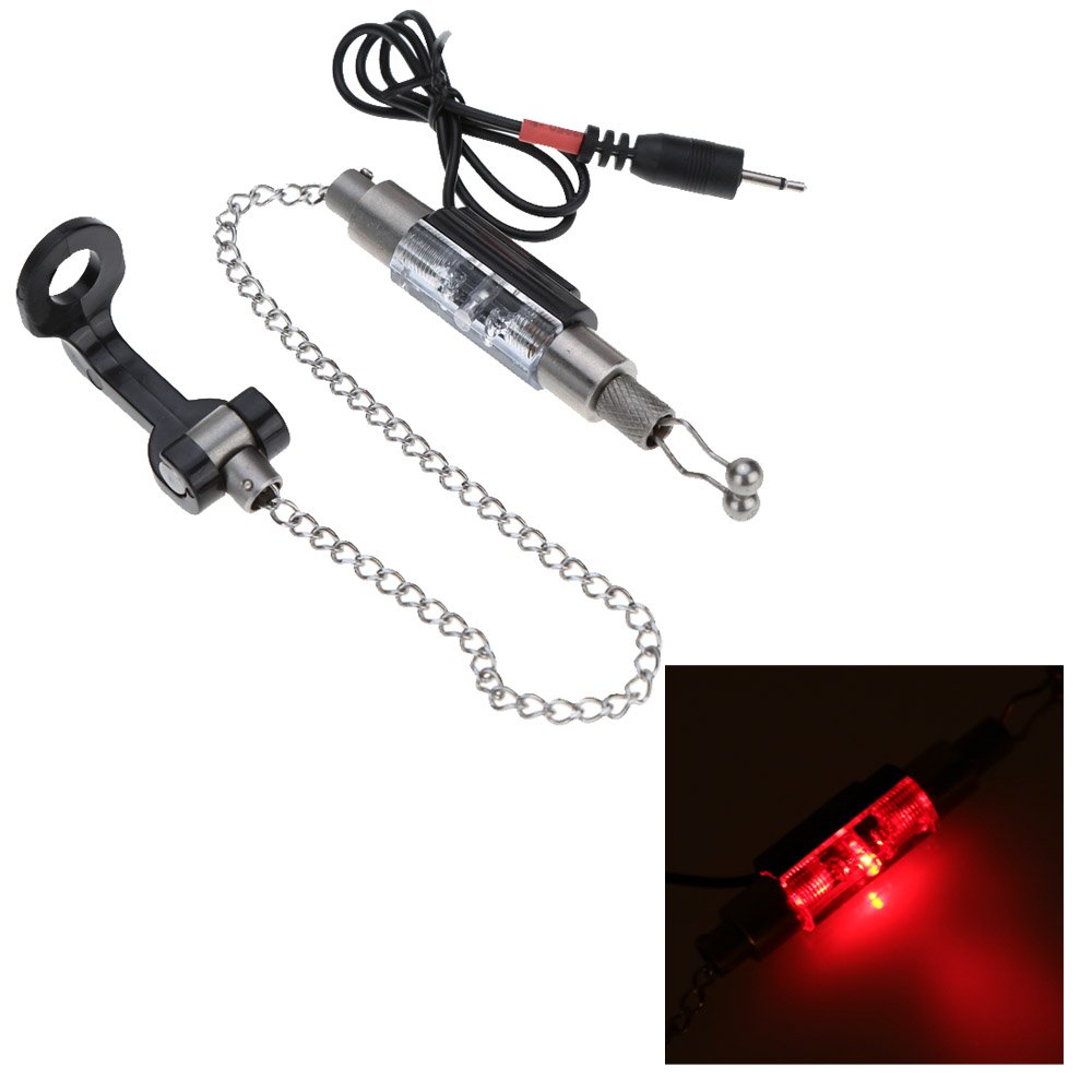Lixada Wireless Fishing Bite Alarm Set - 4 LED Fishing Alarms + 1 Receiver for Night Fishing, Carp Fishing, and Bank Fishing | Portable & Waterproof Fishing Gear for Anglers
