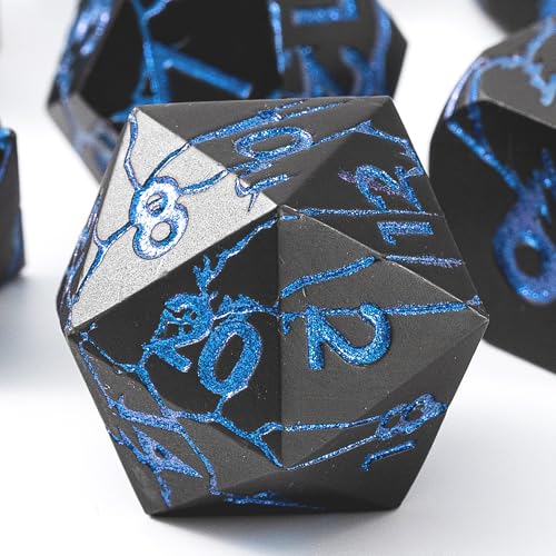 Matte Gunmetal With Blue Cracks