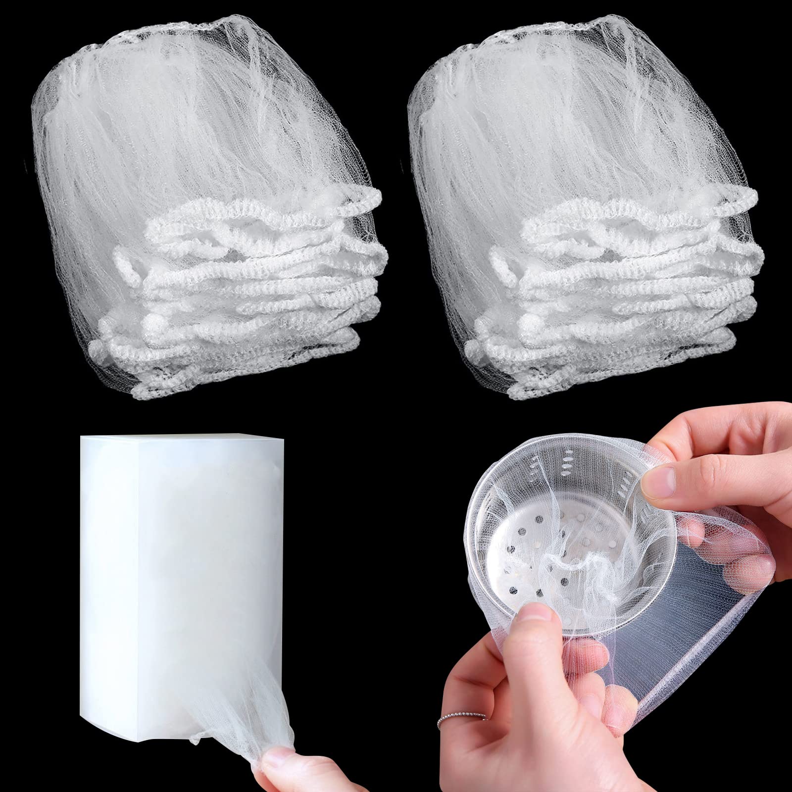 500 Pcs Disposable Kitchen Sink Strainer Mesh Bags - Fine Mesh Filter Basket for Food Waste, Leftovers & Garbage Collection - Perfect for Home Kitchens, Restaurants & RVs (Durable & Eco-Friendly)