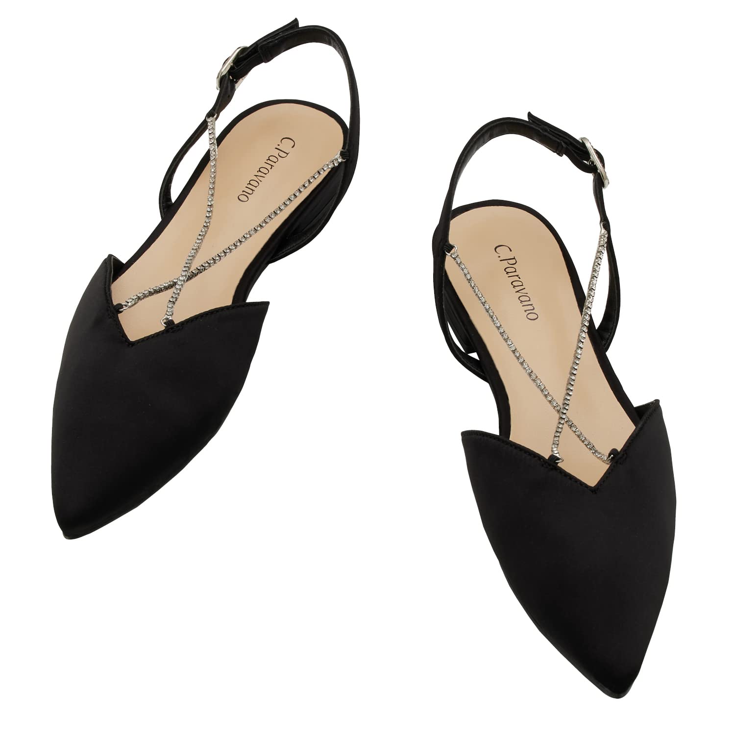 C.Paravano Women's Slingback Pumps - Comfortable Designer Heels for Women | Elegant Slingback Sandals & Dress Shoes for Office, Party & Wedding Occasions