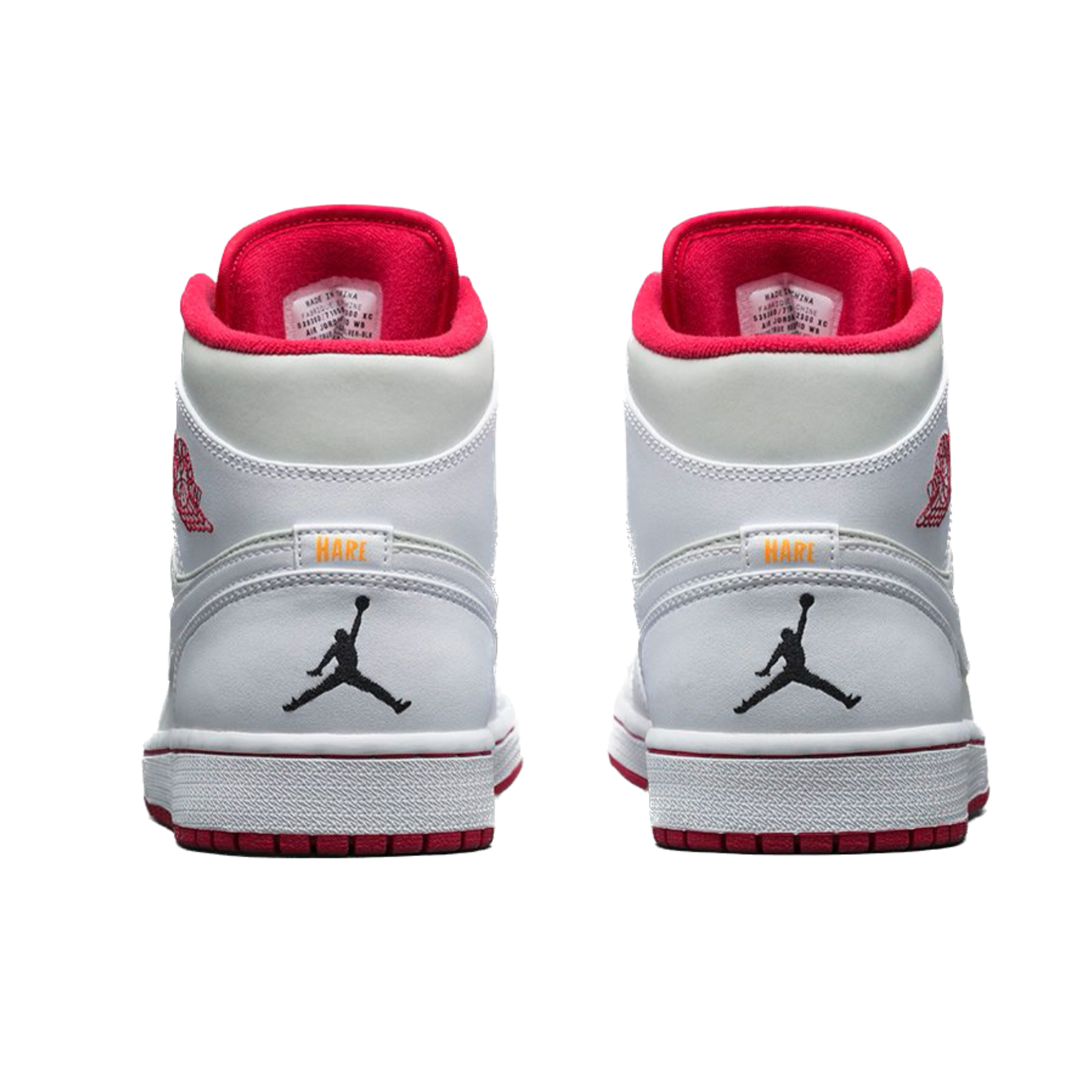 Air Jordan 1 Mid Retro Hare White True Red Light Silver Black Sneakers for Men - Basketball Shoes & Streetwear Fashion - Perfect for Casual Wear, Sports and Sneaker Collectors