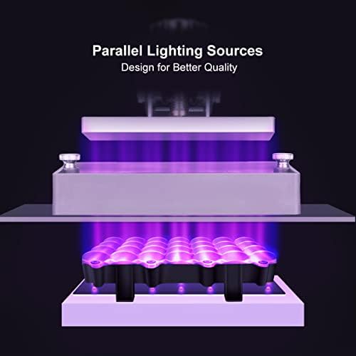 High Precision 4K 3D Printer Resin - Orange Photo Polymerization Resin for Monochrome LCD 3D Printers with 5.5 Inch Screen | Large Build Volume 4.72 x 2.68 x 7.48 Inch | Ideal for Miniatures, Jewelry & Dental Models | Fast Curing with Parallel LED Lighting