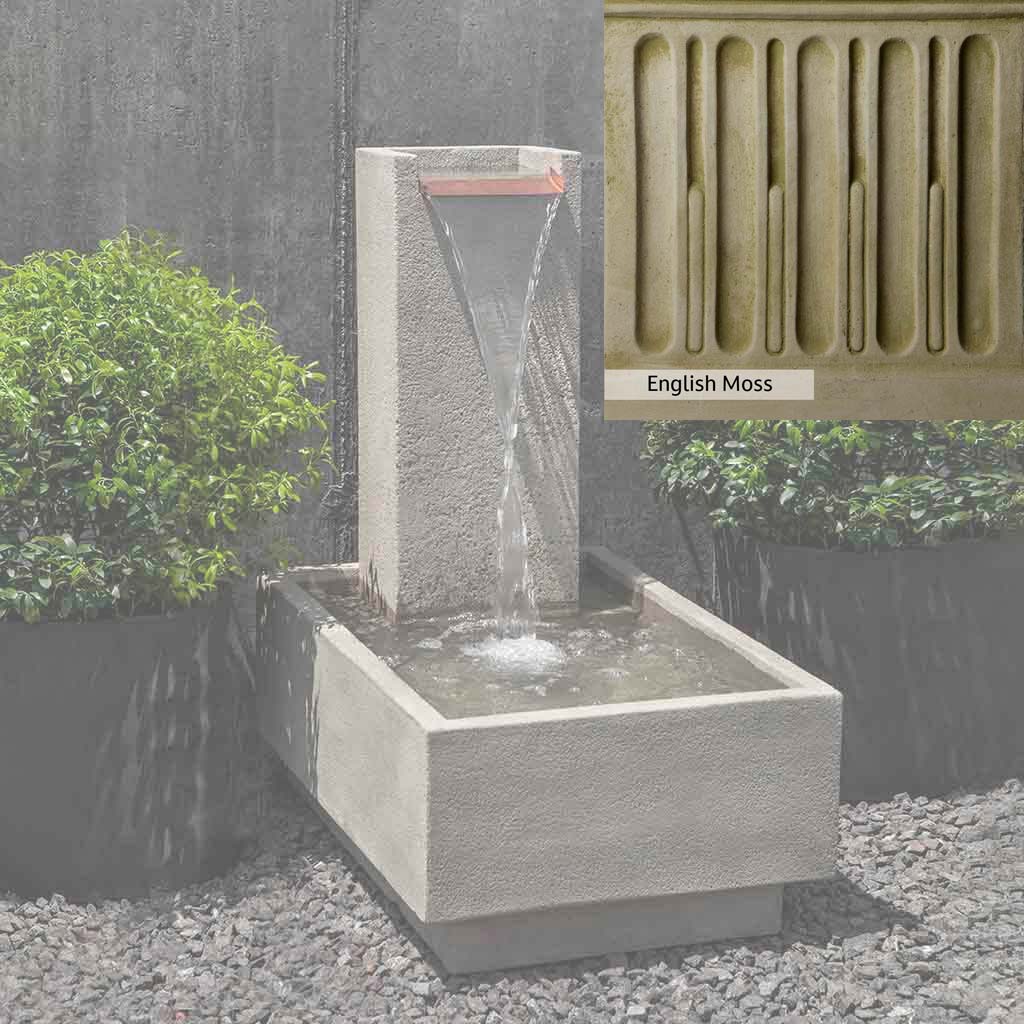 Campania International Falling Water Fountain IV - Outdoor Garden Waterfall Feature for Patio, Yard, and Landscape Decor