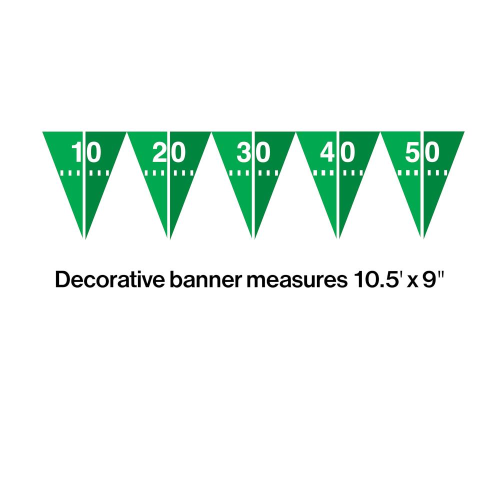 12-Piece Bulk Football Field Flag Banners - Durable Team Spirit Decor for Stadiums, Tailgating & Game Day Parties