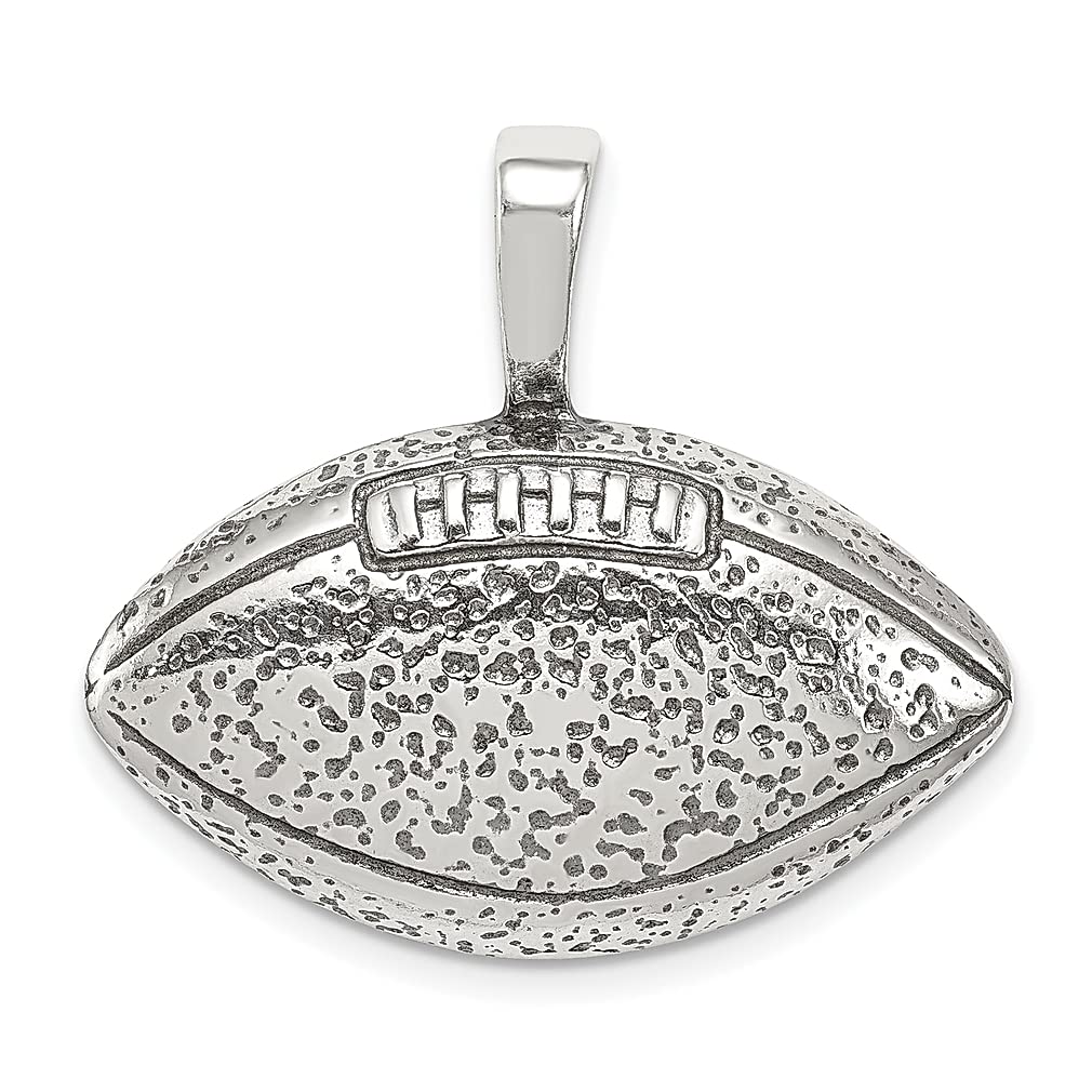 925 Sterling Silver Football Pendant Necklace for Women - Elegant Sports Jewelry Gift for Her - Perfect for Game Day, Birthday & Anniversary Gifts
