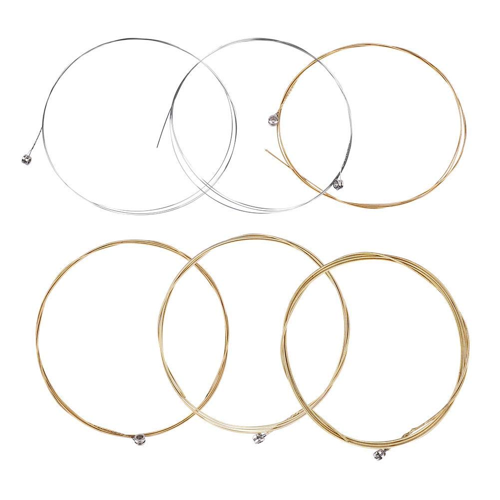 6Pcs Acoustic Guitar Strings Set - Premium Replacement Strings for Classic & Folk Guitars - Durable Nylon Strings for Practice & Performance - Perfect for Beginners & Professionals (Ideal for Studio Recording, Live Shows & Home Practice)