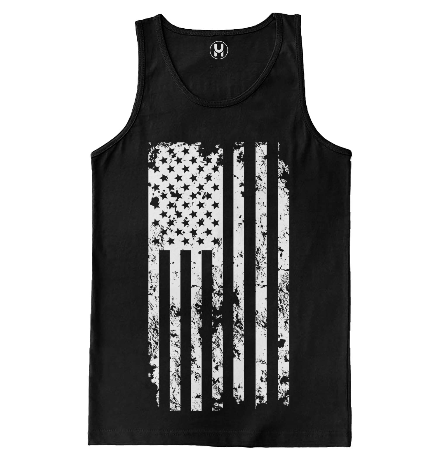 White American Flag USA Patriotic Men's Tank Top - Comfortable & Breathable for Summer, Gym, Workouts & Outdoor Activities