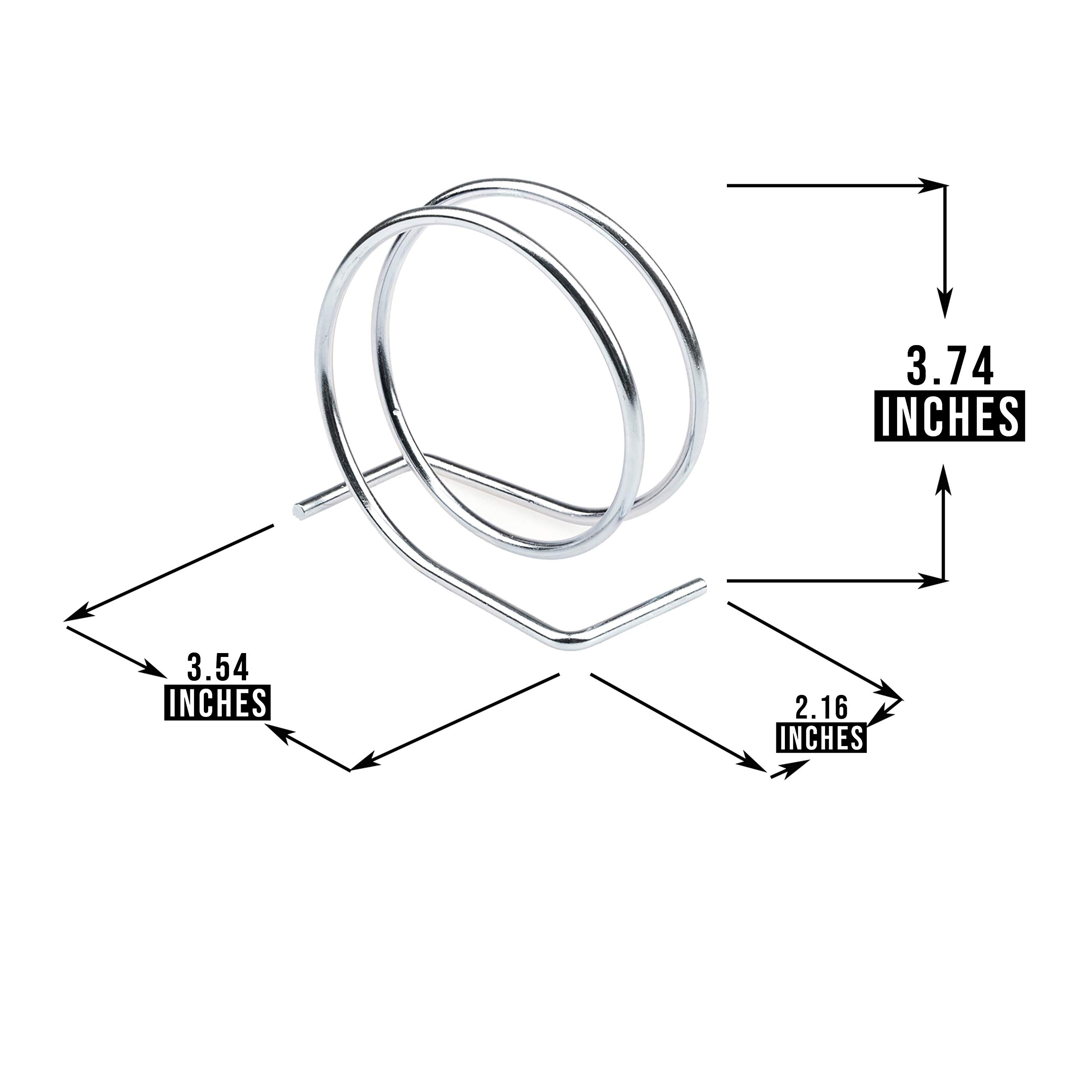 Stainless Steel Napkin Holder - Round Loop Design for Kitchen & Dining (Pack of 2) | Perfect for Restaurants, Parties & Home Decor