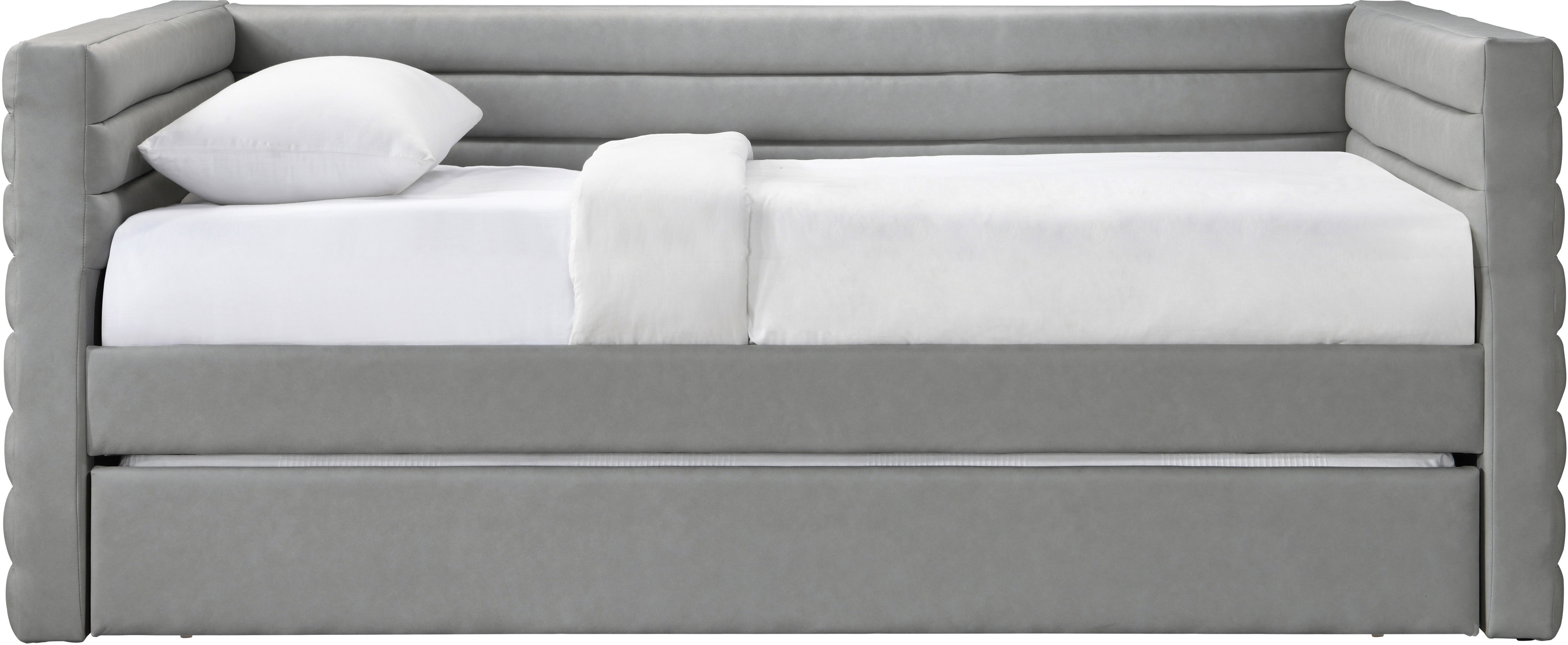 Beverly Vegan Leather Daybed - Modern Faux Leather Sofa Bed for Living Room, Guest Room & Small Spaces | Comfortable Sleeper Couch with Premium PU Leather