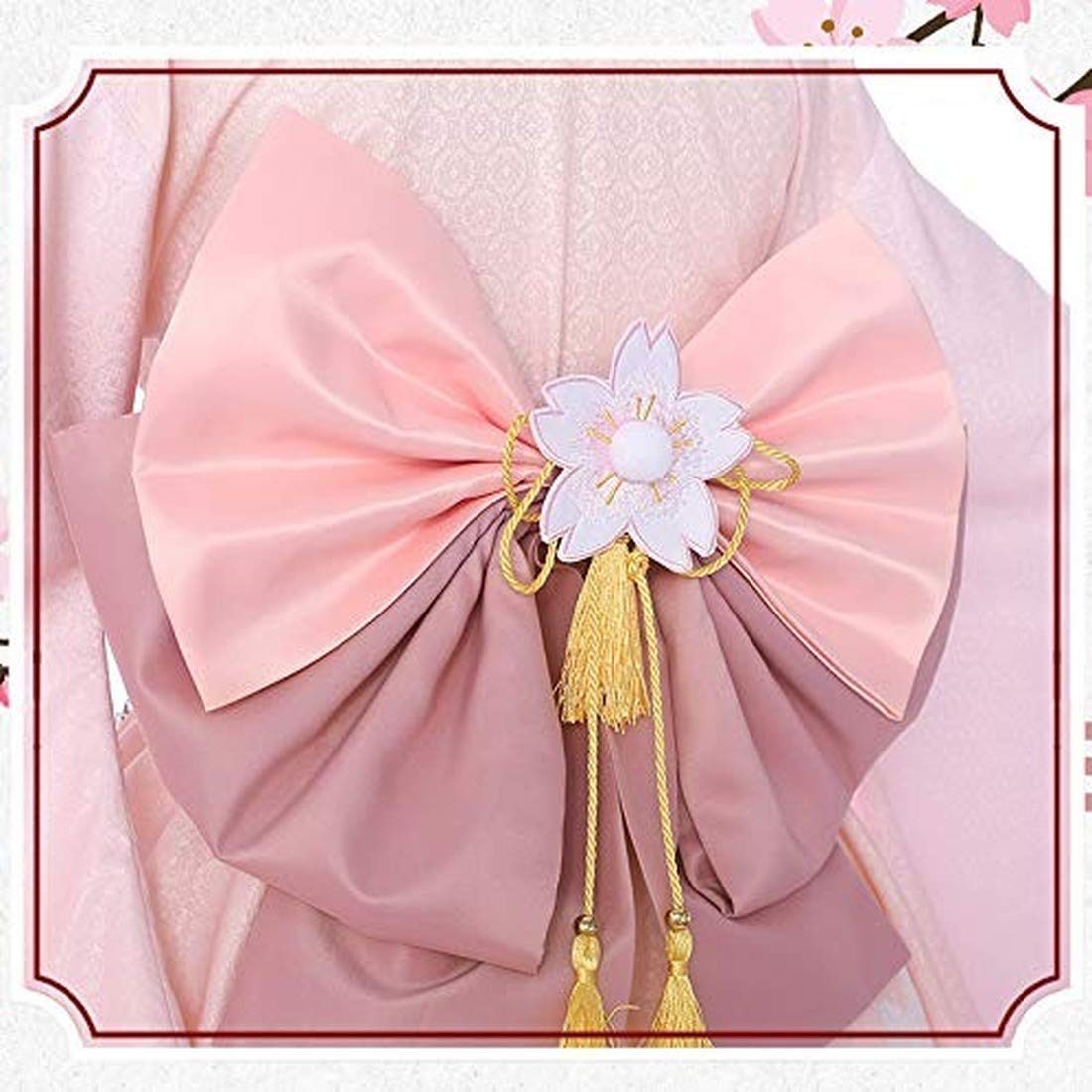 My Hero Academia Uraraka Ochako Cosplay Costume Kimono Set - Anime Halloween Outfit for Women (Size L) | Perfect for Cosplay Events, Halloween Parties & Anime Conventions
