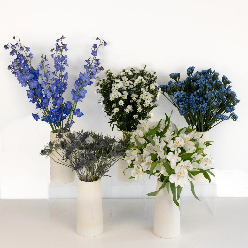 Blue Magic Flower Bouquet Bar Flower Kit - DIY Floral Arrangement Set for Weddings, Parties & Home Decor
