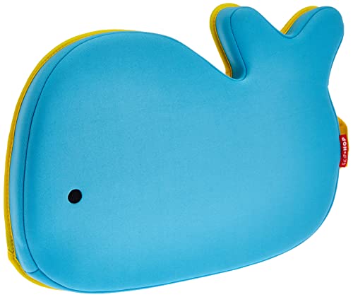 Skip Hop Moby Bath Kneeler - Soft Padded Kneeling Mat for Baby Bath Time, Waterproof & Comfortable, Blue - Perfect for Bathtub, Shower & Nursery Floor Use