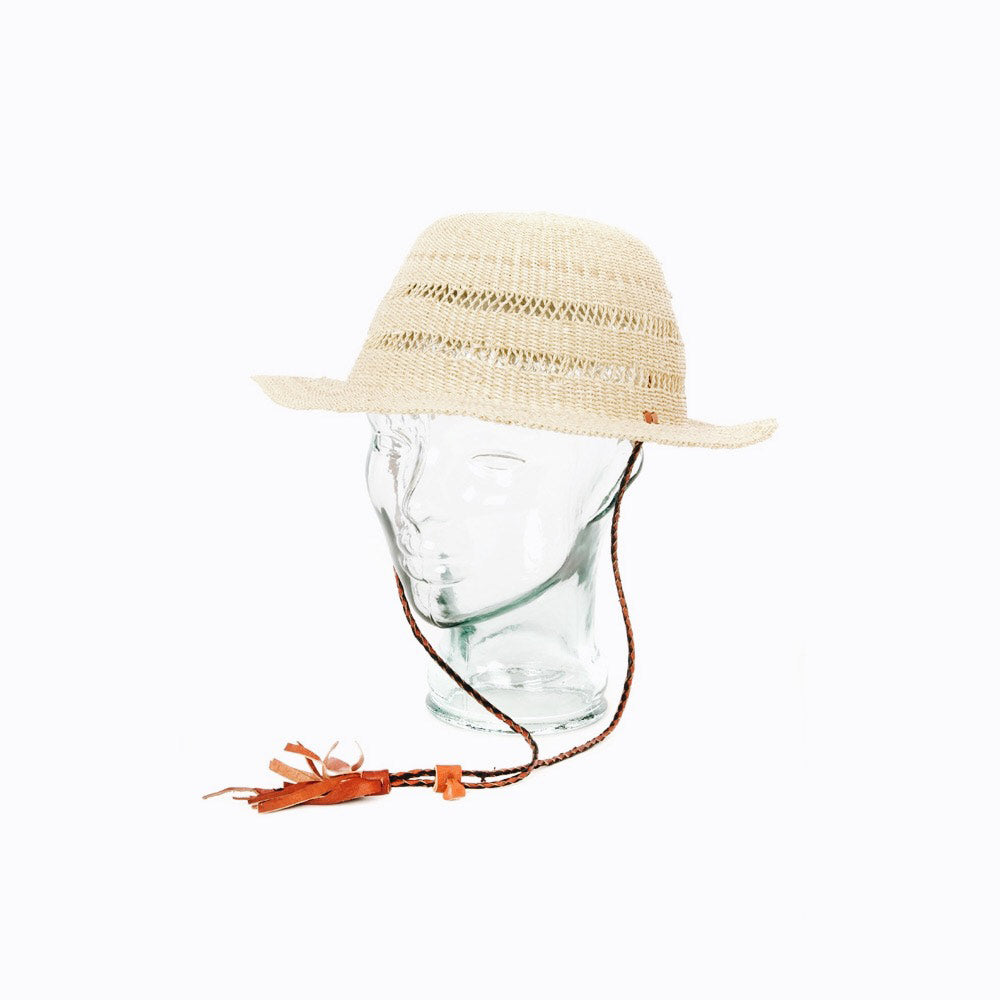 Stylish Ghanaian Lace Design Straw Hat with Short Brim - Perfect for Beach Vacations, Summer Outfits, and Outdoor Events