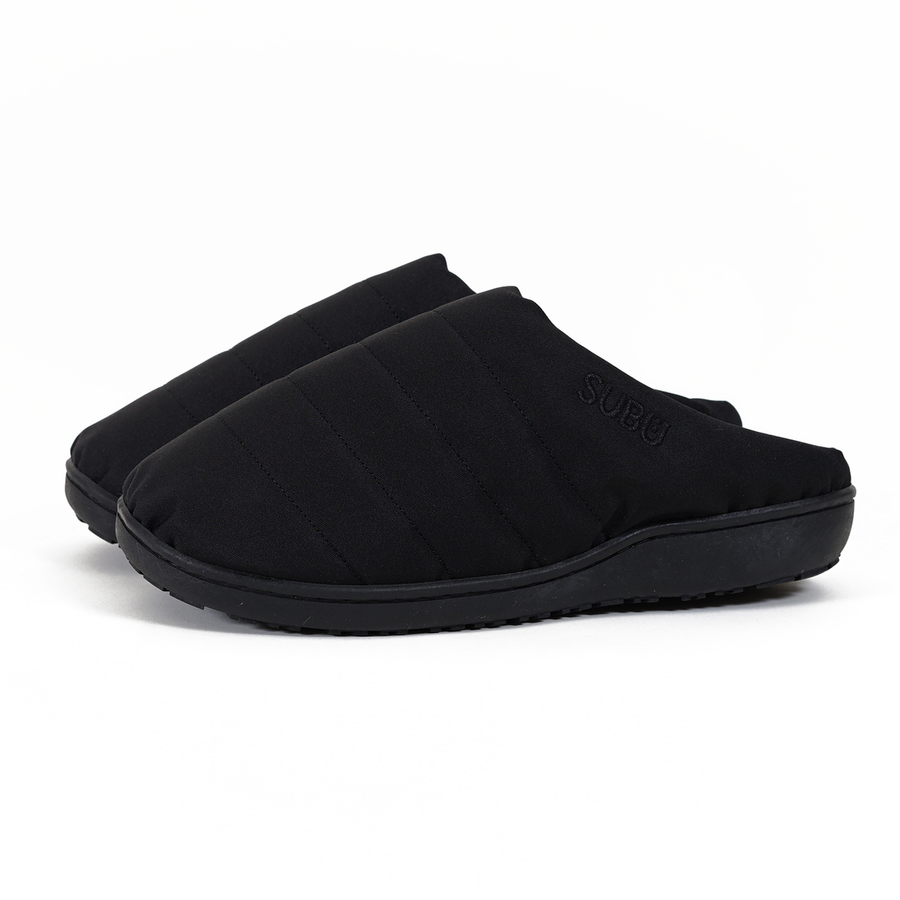 SUBU Tokyo Durable Outdoor Slippers for Men & Women - Comfortable Black House Shoes for Backyard, Beach, and Travel