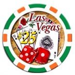 Premium Royal Flush Poker Chips Set - 5 High-Quality Clay Casino Dice Chips for Texas Hold'em, Blackjack & Home Poker Games - Perfect for Casino Nights, Poker Tournaments & Game Room Decor