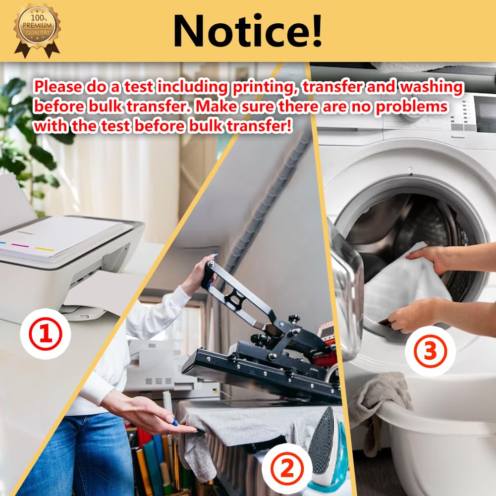 TransOurDream Tru-T Shirt Heat Transfer Paper 10 Sheets A4 - Printable Iron On Transfers for Inkjet & Laser Printers - HTV Heat Transfer Vinyl for White & Light Fabrics - Easy to Cut (TOD-03-10) - Perfect for DIY T-Shirts, Tote Bags & Custom Apparel Projects