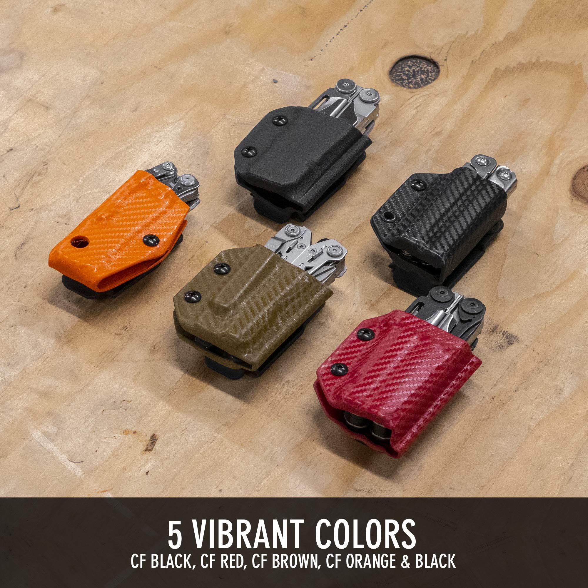 Kydex Multitool Sheath for Leatherman Wingman, Sidekick, REBAR & REV | EDC Tool Holder & Holster Cover | Made in USA (Tool Not Included) | Perfect for Camping, Hiking & Everyday Carry