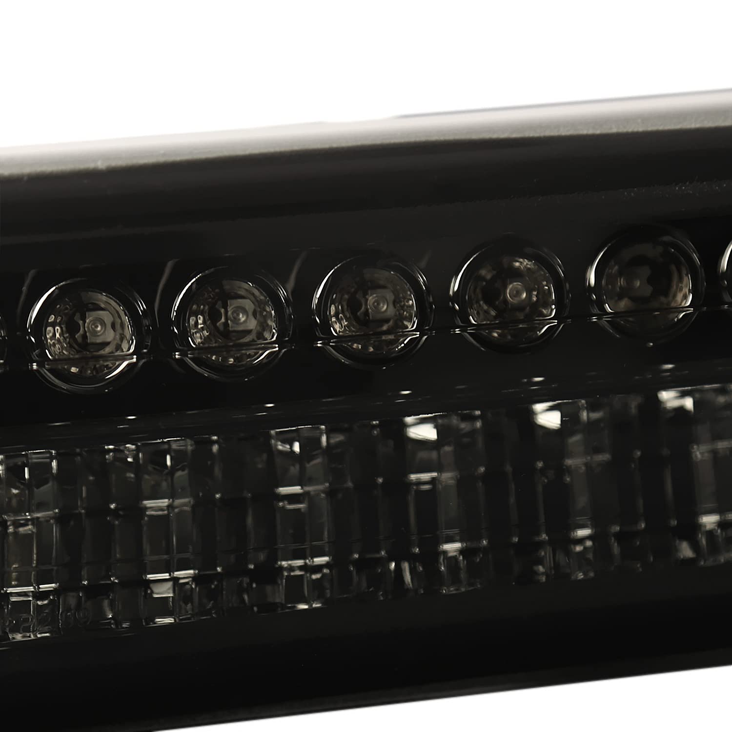 Spec-D Tuning Smoke Halo LED Projector Headlights with Smoke LED Bumper Lights - Compatible with 1992-2002 Chevy Silverado, Tahoe, Suburban - Left & Right Pair Headlamp Assembly - Upgrade Your Truck's Style & Night Visibility