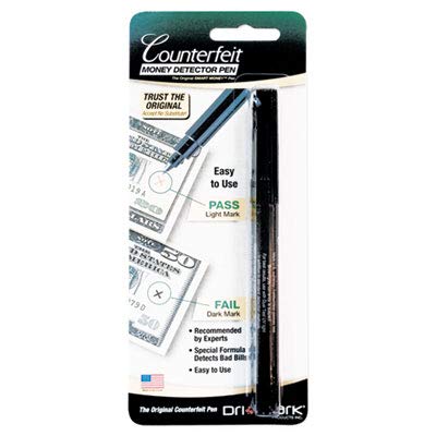 48 Pack Smart Money Counterfeit Bill Detector Pens - Authentic US Currency Detection Tool for Cashiers, Banks & Retail Businesses (Detects Fake $1,$5,$10,$20,$50,$100 Bills)