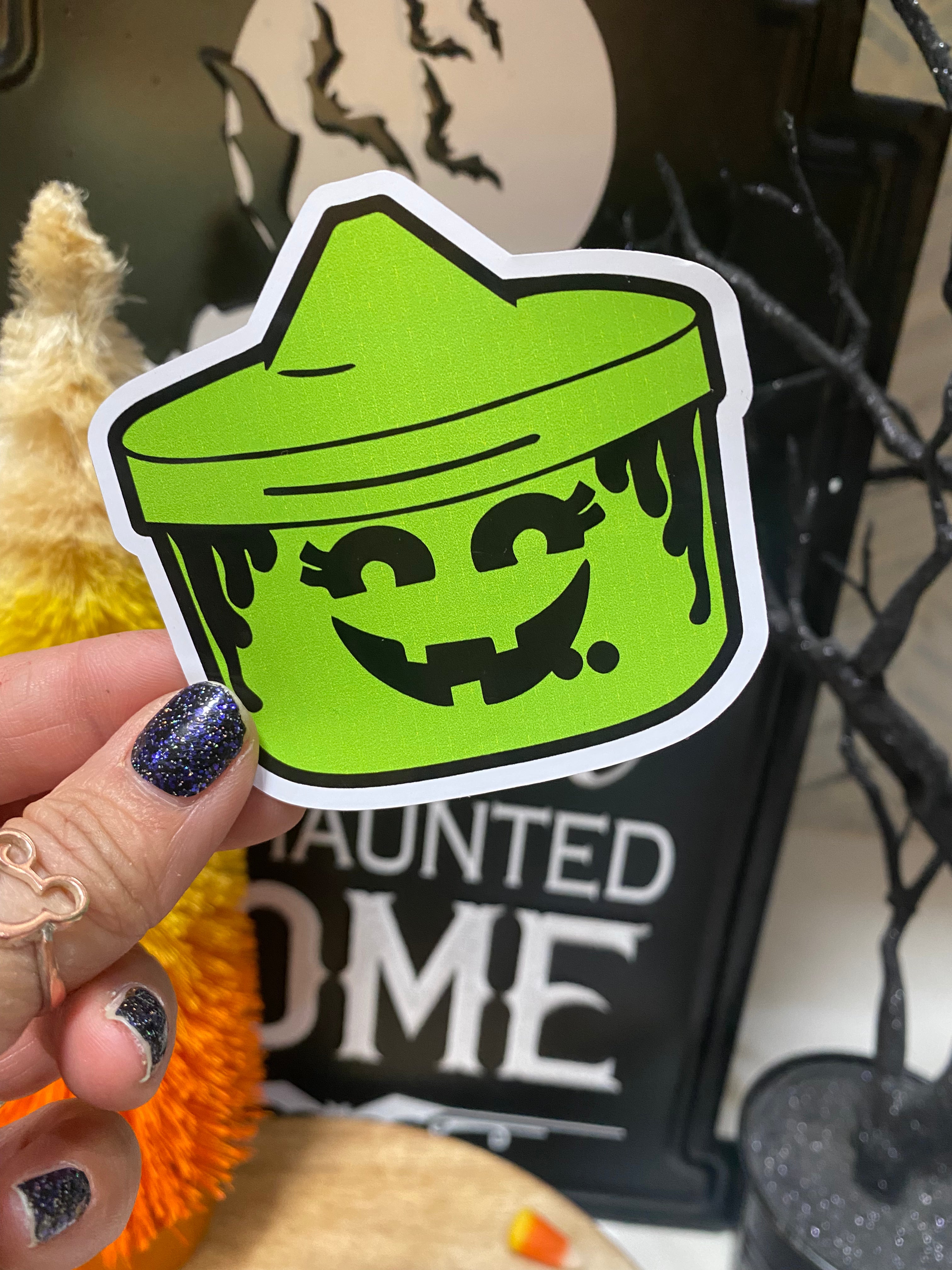 Vintage Halloween Bucket Sticker Set - 50 Unique Decals for DIY Crafts, Scrapbooking & Party Decorations - Perfect for Pumpkins, Treat Bags & Spooky Decor