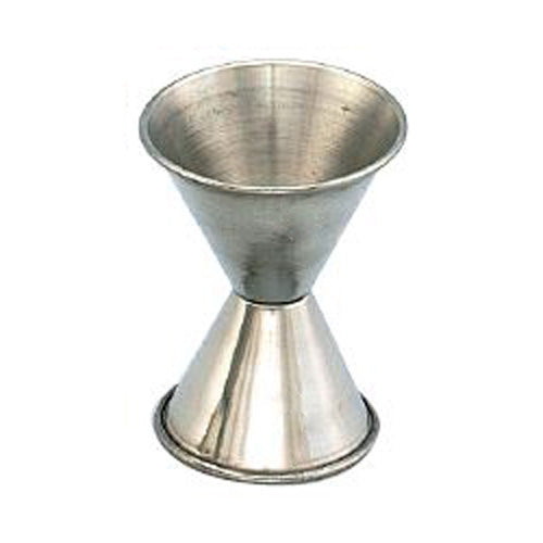 Professional 859115 Double Jigger Measuring Cup - 3/4 oz & 1 1/4 oz Stainless Steel Cocktail Bartender Tool for Precise Mixing - Perfect for Home Bars, Cocktail Parties and Professional Bartending