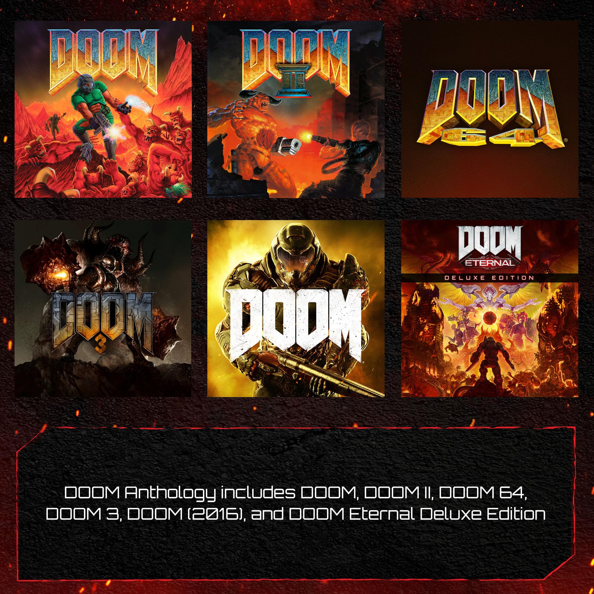 DOOM Anthology Bundle for PlayStation 4 & PS5 | Classic FPS Game Collection | Perfect for Horror Gaming & Action Adventure Enthusiasts