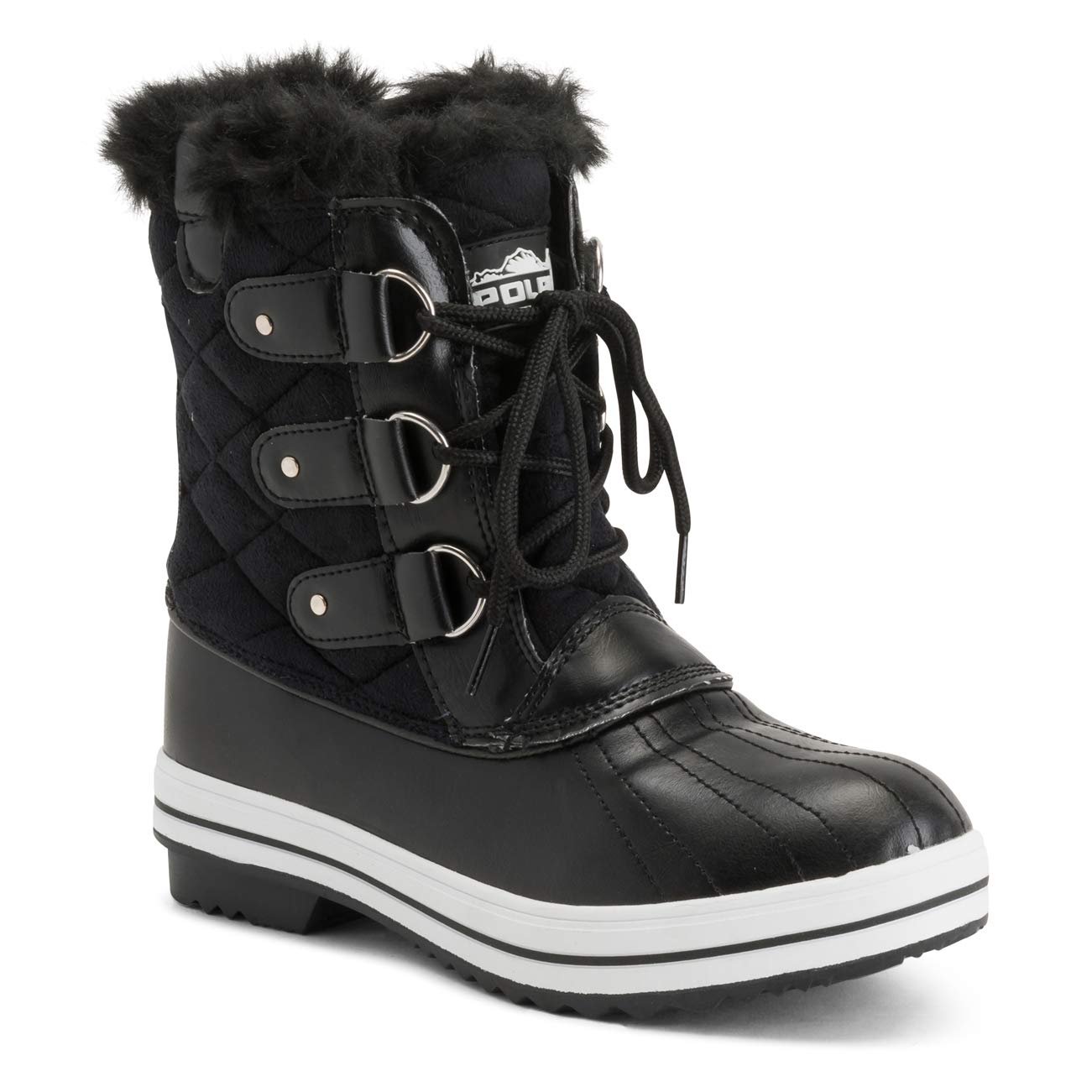 Polar Products Women's Quilted Snow Boots - Waterproof Winter Boots for Snow & Rain - Warm & Comfortable for Outdoor Activities, Hiking & Cold Weather